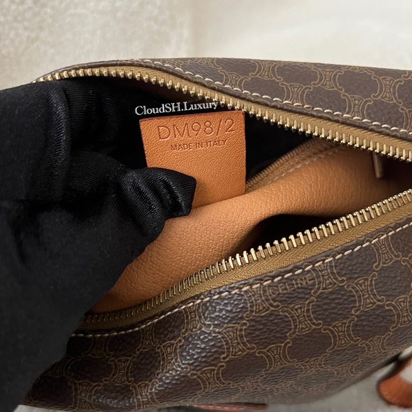 Auth Celine Classic Macadam Brown Small Bag - Vintage - Picture 11 of 11